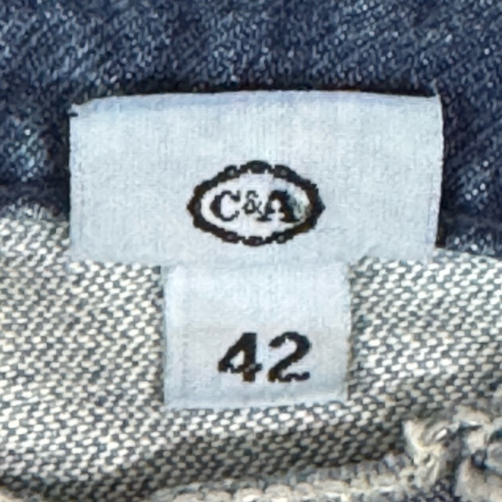 Vintage Y2K Clockhouse Grunge Hippie Patchwork Low Rise Denim Blue Jeans EUR 42 - Picture 12 of 13